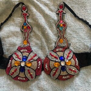 Beaded Multicolor Bra